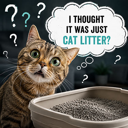 Zeolite - Cat litter box